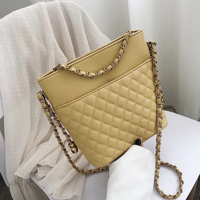 Graceful Bag Women's 2019 New Style Fashion Rhombus Versatile Shoulder Online Celebrity Fashion Chain Bucket Bag WOMEN'S Bag Sho 
Graceful Bag Women's 2019 New Style Fashion Rhombus Versatile Shoulder Online Celebrity Fashion Chain Bucket Bag WOMEN'S Bag Sho
