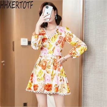 2020 summer V-neck Button Lace Trims Floral Print Women Long Sleeve High Waist Jumpsuits
2020 summer V-neck Button Lace Trims Floral Print Women Long Sleeve High Waist Jumpsuits