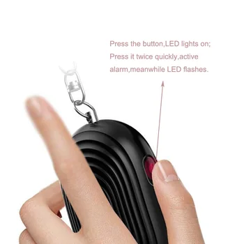 ETE Spot light defense alarm mini portable guard alarm 130dB emergency help for women and children
ETE Spot light defense alarm mini portable guard alarm 130dB emergency help for women and children