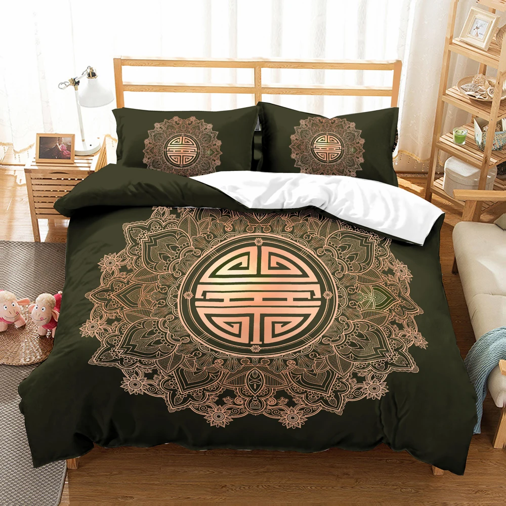 3D Bohemia Hot Bronzing Pattern Duvet Cover with Pillow Cover Bedding Set Chinese Blessing Single Double Twin Full Queen King
3D Bohemia Hot Bronzing Pattern Duvet Cover with Pillow Cover Bedding Set Chinese Blessing Single Double Twin Full Queen King