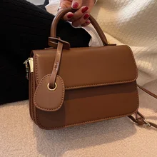 Small Pu Leather Shoulder Bags Retro Flap Crossbody Bags for Women Luxury Brand Messenger Bag Simple Designer Lady Tote Handbags 
Small Pu Leather Shoulder Bags Retro Flap Crossbody Bags for Women Luxury Brand Messenger Bag Simple Designer Lady Tote Handbags