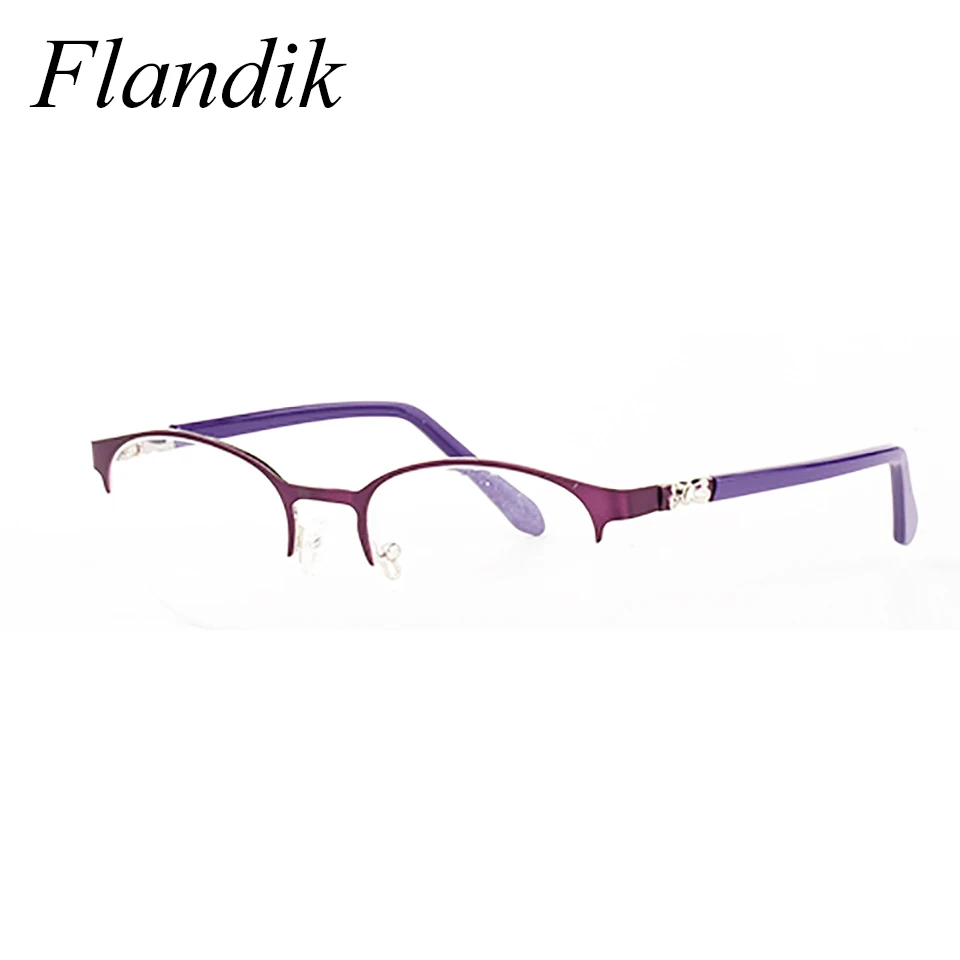 Half Rim Metal Eyeglass Frame Women Oval Vintage Elegant Spectacle Frame Optical Prescription Clear Lens Anti-blue Light UV400
Half Rim Metal Eyeglass Frame Women Oval Vintage Elegant Spectacle Frame Optical Prescription Clear Lens Anti-blue Light UV400