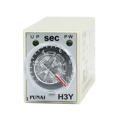 H3Y-2 8 Pins 24VDC 0-10 Seconds DPDT Time Delay Relay
H3Y-2 8 Pins 24VDC 0-10 Seconds DPDT Time Delay Relay