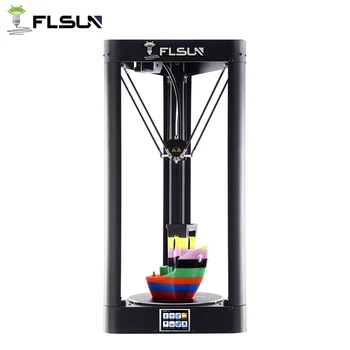 FLSUN QQ-S-PRO 3D Printer Pre-assembled Delta Kossel Touch Screen Wifi Module Large Printing size 255*255*360mm