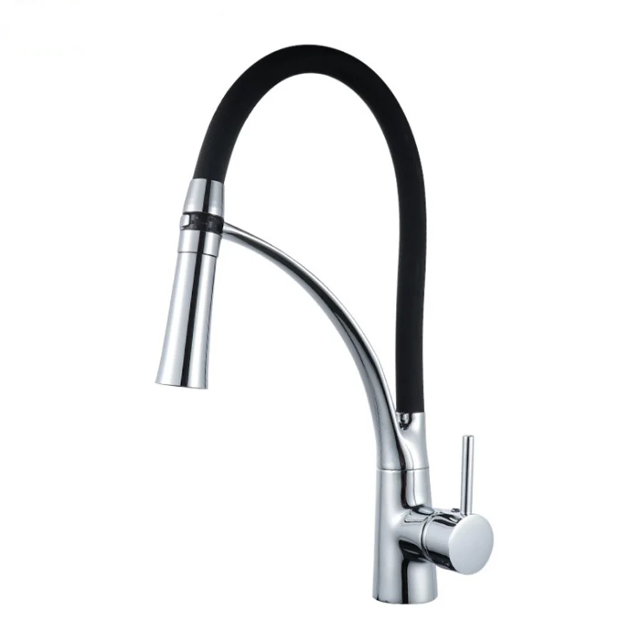Single Handle Pull Down Deck Sinks Faucet faucets rubber design chrome mixer tap Taps Rotating Modern Kitchen Faucet
Single Handle Pull Down Deck Sinks Faucet faucets rubber design chrome mixer tap Taps Rotating Modern Kitchen Faucet