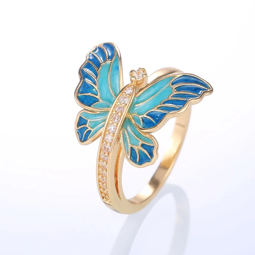 Waliicorners Delicate Butterfly Women Ring Accessories Daily Wear Finger Rings Fashion New 10 H35d2f3b59ed043ecbaf435f8c2ed6b92X