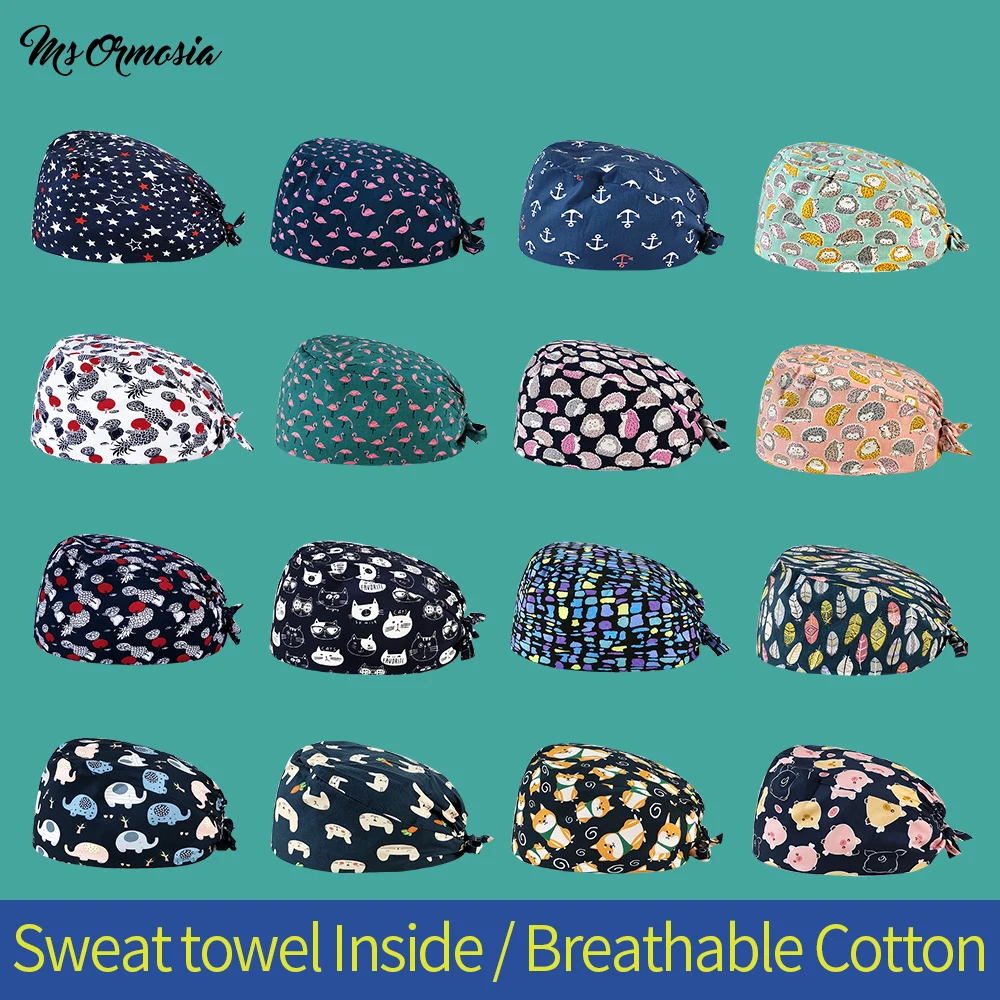 Multicolor cotton scrub hat adjustable unisex Cartoon printing caps pet store working hat Adjustable Scrub cap Custom working
Multicolor cotton scrub hat adjustable unisex Cartoon printing caps pet store working hat Adjustable Scrub cap Custom working