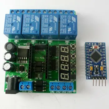 DC 5-24V 4ch Pro mini PLC Board Relay Shield Module for Arduino LED Display Cycle Delay Timer Switch ON/OFF
DC 5-24V 4ch Pro mini PLC Board Relay Shield Module for Arduino LED Display Cycle Delay Timer Switch ON/OFF
