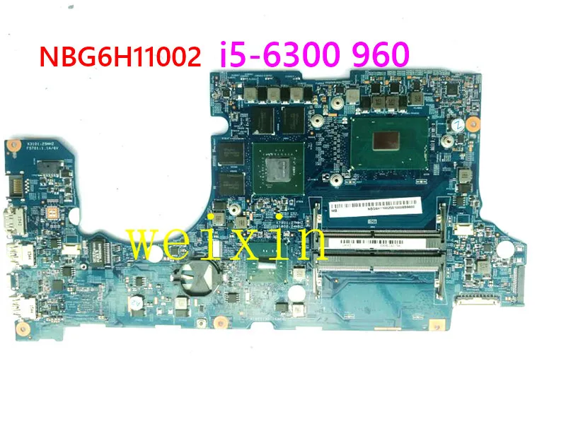 Материнская плата для ноутбука Acer aspire VN7-592 VN7-592G материнская 14302-1M 448.06B09.001M SR2FP I5-6300HQ