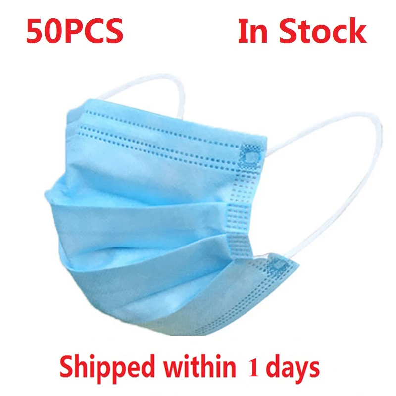 50Pcs Disposable Dustproof Face Mouth Masks Anti virus Anti PM2.5 Influenza Breathing Safety Masks Face Care Elastic(In Stock)
50Pcs Disposable Dustproof Face Mouth Masks Anti virus Anti PM2.5 Influenza Breathing Safety Masks Face Care Elastic(In Stock)