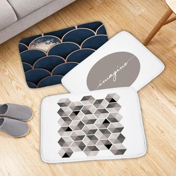 1PCS Nordic Simple Kitchen Mat Anti-slip Modern Area Rugs Living Room Geometric Bathroom Carpet Doormat Bath Mat In The Hallway 
1PCS Nordic Simple Kitchen Mat Anti-slip Modern Area Rugs Living Room Geometric Bathroom Carpet Doormat Bath Mat In The Hallway