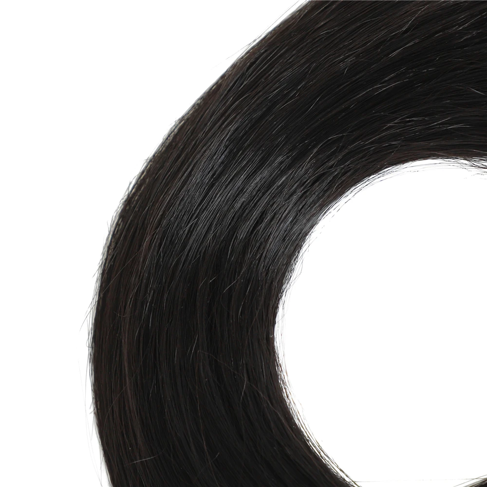 Человеческие волосы на ощупь натуральные прямые пряди 6 Пряди/упаковка 24 дюйма 240