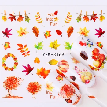 1 Big Sheet Autumn Maple Leaf Nail Water Transfer Decals Stickers Popular Leaf Mix Patterns Designs Nail Art Decoration
1 Big Sheet Autumn Maple Leaf Nail Water Transfer Decals Stickers Popular Leaf Mix Patterns Designs Nail Art Decoration