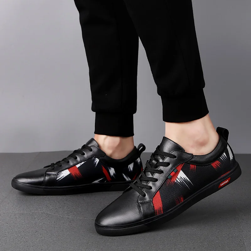 New Casual Shoes Mens Genuine Leather + canvas Flats Lace-Up Shoes Simple Stylish Male Shoes Oxford Shoes For Men Big size 36-45
New Casual Shoes Mens Genuine Leather + canvas Flats Lace-Up Shoes Simple Stylish Male Shoes Oxford Shoes For Men Big size 36-45