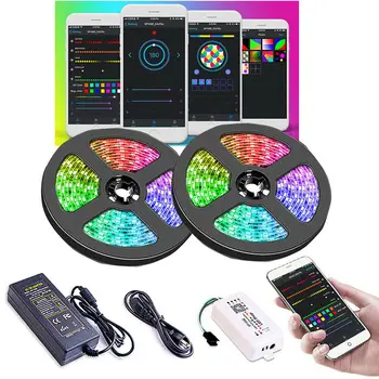 2811 Led Strip Chasing Effect APP Controlled Rope Light Kit 12V Power SP108E WiF jk1505
2811 Led Strip Chasing Effect APP Controlled Rope Light Kit 12V Power SP108E WiF jk1505