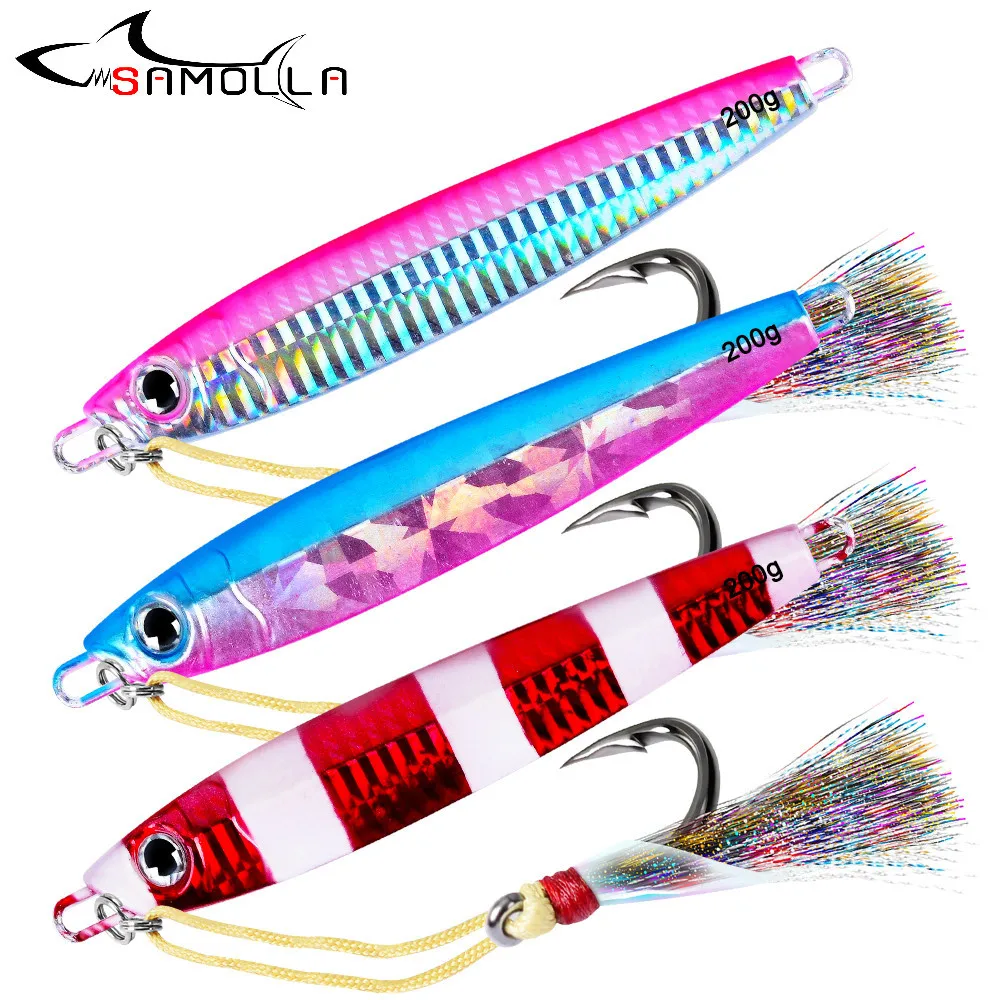 

Jigs Fishing Lure Lead Fish Lure 150G 200G Trolling Bass Fishing Baits Deep Sea Metal Jig Tackle Saltwater Lures Isca Artificial