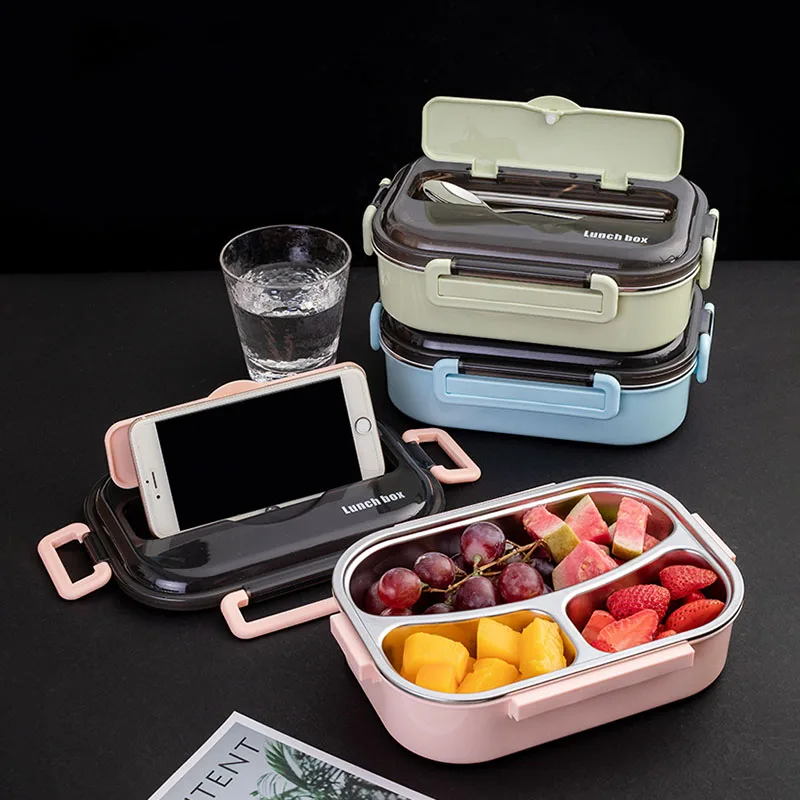 Baispo Japanese Portable Lunch Box For Kids Leak-proof Kitchen Food Container With Tableware 304 Stainless Steel Bento box
Baispo Japanese Portable Lunch Box For Kids Leak-proof Kitchen Food Container With Tableware 304 Stainless Steel Bento box