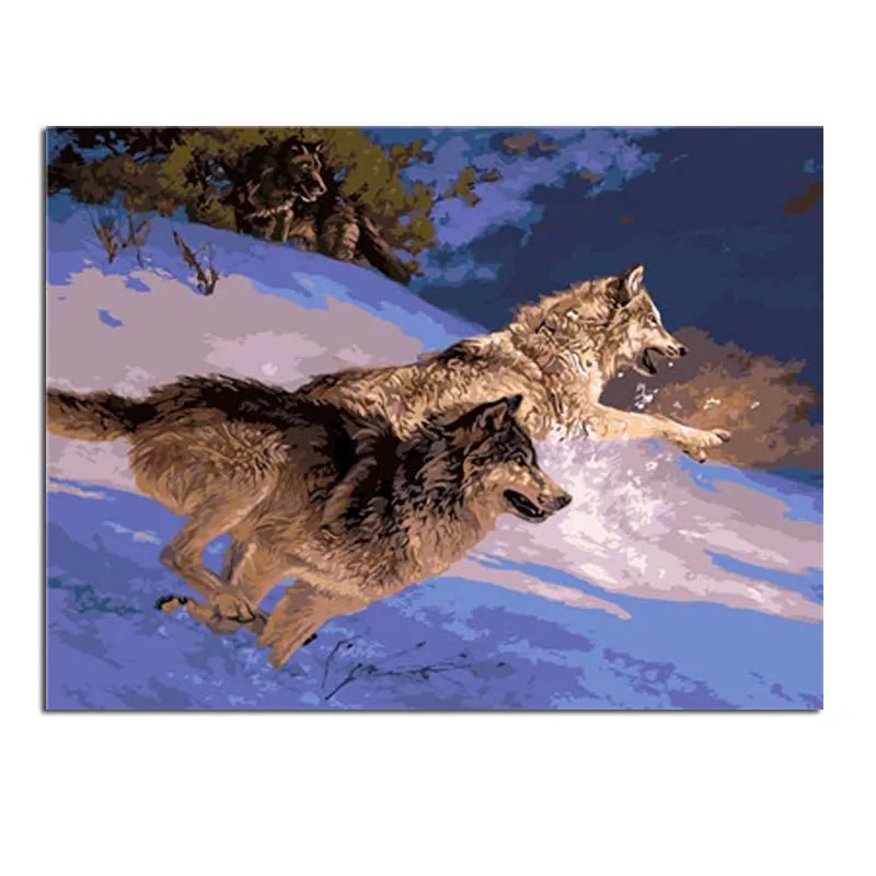 Oil Painting By Numbers Two Wolves Running Art Nature Pictures By Numbers On Canvas Room Decoration Frameless DIY Digital Paint
Oil Painting By Numbers Two Wolves Running Art Nature Pictures By Numbers On Canvas Room Decoration Frameless DIY Digital Paint