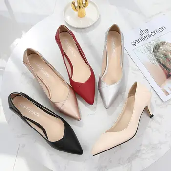 5 Cm Low-Heel Pumps Fashion Womens Shoes Sexy Thin Heels Pointed Toe Work Single Shoes Party Dress High Heels Plus Size 35-46
5 Cm Low-Heel Pumps Fashion Womens Shoes Sexy Thin Heels Pointed Toe Work Single Shoes Party Dress High Heels Plus Size 35-46