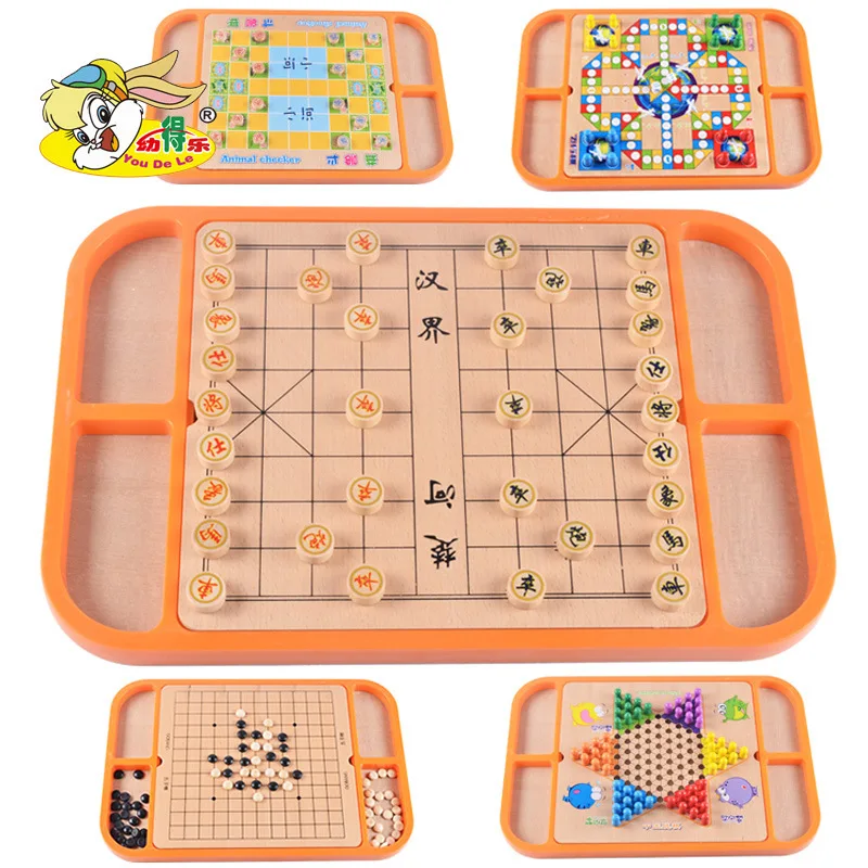 Multi-functional Wooden 17-in-1 Chinese Chequers Stratego Aeroplane Chess like Chinese Chequers Animal Checker Adult Young Child
Multi-functional Wooden 17-in-1 Chinese Chequers Stratego Aeroplane Chess like Chinese Chequers Animal Checker Adult Young Child