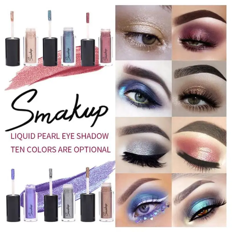 Waterproof Pearle Glitter Eyeshadow Liquid Pigment Long Lasting Non-smudged Women Charm Eye Makeup Cosmetic
Waterproof Pearle Glitter Eyeshadow Liquid Pigment Long Lasting Non-smudged Women Charm Eye Makeup Cosmetic