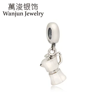 Wanjun Jewelry 100% 925 Sterling Silver Tea Pot Pendant DIY Beadeds Suitable for Brand Originals Bracelets
Wanjun Jewelry 100% 925 Sterling Silver Tea Pot Pendant DIY Beadeds Suitable for Brand Originals Bracelets