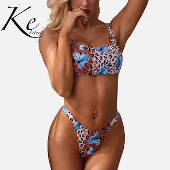 KE New Collection 2020 woman Bikini 2 pieces two Special Metal Ring Butterfly Print Tube Top Swimsuit Lady Split blue
KE New Collection 2020 woman Bikini 2 pieces two Special Metal Ring Butterfly Print Tube Top Swimsuit Lady Split blue