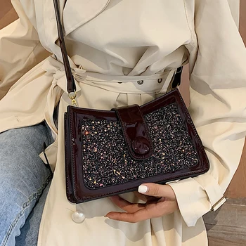 Luxury Design Sequins Women Shoulder Crossbody Bags 2020 New Fashion Travel bag Small Handbags Ladies cross body Female Purses 
Luxury Design Sequins Women Shoulder Crossbody Bags 2020 New Fashion Travel bag Small Handbags Ladies cross body Female Purses