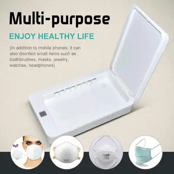Multifunctional Sterilizer UV Box for Mobile Phone Earphone Masks Disinfection For Personal Care
Multifunctional Sterilizer UV Box for Mobile Phone Earphone Masks Disinfection For Personal Care