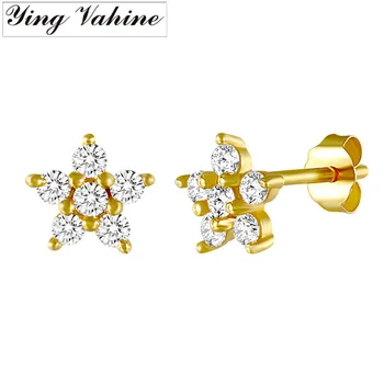 ying Vahine 100% 925 Sterling Silver Small Five-Pointed Star CZ Stud Earrings for Women 
ying Vahine 100% 925 Sterling Silver Small Five-Pointed Star CZ Stud Earrings for Women