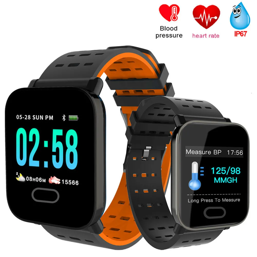 A6 Smart Bracelet Blood Pressure Measurement Color Screen Fitness Tracker Watch Waterproof Heart Rate Monitor for Ios android
A6 Smart Bracelet Blood Pressure Measurement Color Screen Fitness Tracker Watch Waterproof Heart Rate Monitor for Ios android