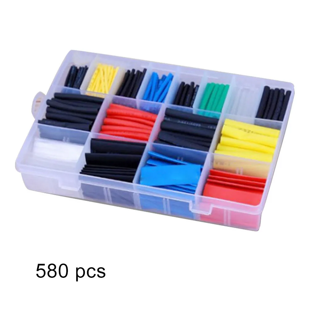 580pcs Heat Shrink Tubing Sleeving Wrap Tube Cable Wire Kit 2:1 Ratio Assortment LKS99
580pcs Heat Shrink Tubing Sleeving Wrap Tube Cable Wire Kit 2:1 Ratio Assortment LKS99