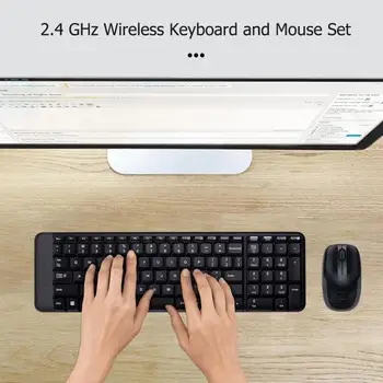 Logitech MK220 104 Keys Wireless Keyboard 1000dpi Mouse USB Receiver Set Free to Roam Much Smaller Design 2.4 GHz wireless
Logitech MK220 104 Keys Wireless Keyboard 1000dpi Mouse USB Receiver Set Free to Roam Much Smaller Design 2.4 GHz wireless