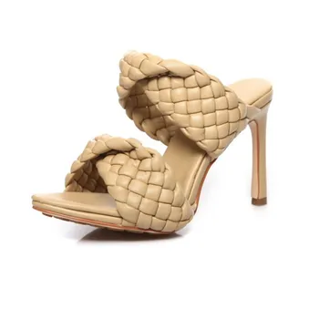 Brand New Genuine Leather Women Slides High Heels Fashion Women High Sandals Summer Shoes Woman Pumps
Brand New Genuine Leather Women Slides High Heels Fashion Women High Sandals Summer Shoes Woman Pumps