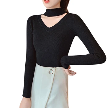 Cozy sweater women long sleeve knitted tops Autumn Bib v-neck winter pullover ladies jumper pull slim femme clothing!
Cozy sweater women long sleeve knitted tops Autumn Bib v-neck winter pullover ladies jumper pull slim femme clothing!