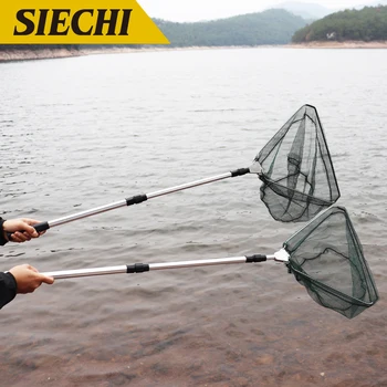 Fishing Net Aluminum Alloy 1.5/1.7/2.1M Telescoping Foldable Landing Net Retractable Pole for Carp Fishing Tackle
Fishing Net Aluminum Alloy 1.5/1.7/2.1M Telescoping Foldable Landing Net Retractable Pole for Carp Fishing Tackle