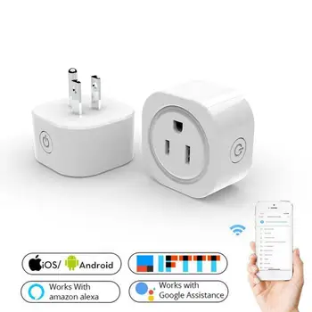 Wireless Remote Smart Power Socket Smartlife APP Alexa Voice Timer Smart Plug Home Automation WiFi Switch Work With Google Home
Wireless Remote Smart Power Socket Smartlife APP Alexa Voice Timer Smart Plug Home Automation WiFi Switch Work With Google Home