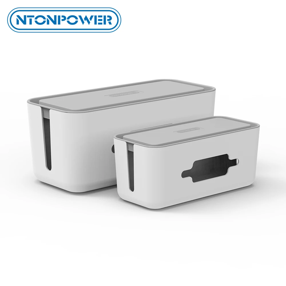 NTONPOWER Cable Organizer Storage Box Plastic Organizer Cable Winder Case with Holder Power Strip Management Box For Home Office
NTONPOWER Cable Organizer Storage Box Plastic Organizer Cable Winder Case with Holder Power Strip Management Box For Home Office