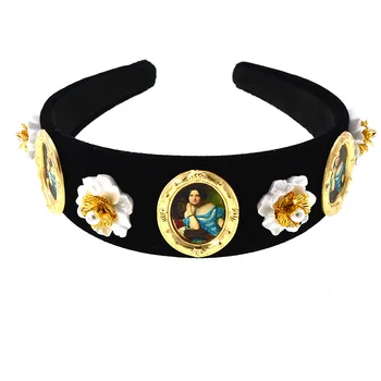 Retro Palace Baroque Pearl Crystal Ceramic Flower Large Rims Hair Bands Headband Hair Accessories 757
Retro Palace Baroque Pearl Crystal Ceramic Flower Large Rims Hair Bands Headband Hair Accessories 757