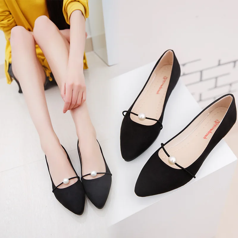 Pointed Toe PU Solid Women Basic Low Heel Pumps With Sweet Shallow Slip-On Single Shoes Casual Sewing Pearl Ladies Pumps
Pointed Toe PU Solid Women Basic Low Heel Pumps With Sweet Shallow Slip-On Single Shoes Casual Sewing Pearl Ladies Pumps