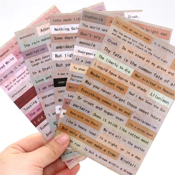 KSCRAFT 10pcs Words Stickers for Scrapbooking DIY Projects/Photo Album/Card Making Crafts 
KSCRAFT 10pcs Words Stickers for Scrapbooking DIY Projects/Photo Album/Card Making Crafts