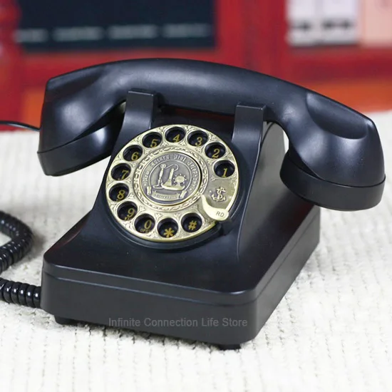 Retro Landline phone with Swivel key Plate, Vintage Rotary Dial Telefone For home Office and businees, Classical style for fun
Retro Landline phone with Swivel key Plate, Vintage Rotary Dial Telefone For home Office and businees, Classical style for fun