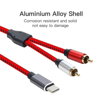 Type C To 2 RCA Speaker Type-C Line Theater Audio Amplifier RCA Cable 2rca Jack Usb-C DVD TV New For Xiaomi LG
Type C To 2 RCA Speaker Type-C Line Theater Audio Amplifier RCA Cable 2rca Jack Usb-C DVD TV New For Xiaomi LG