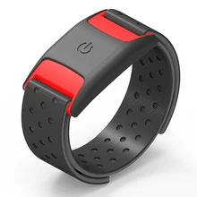 

FITCENT Bluetooth ANT+ Heart Rate Monitor Armband Rechargeable HRM Sensor IP67 Waterproof for Peloton Zwift Wahoo Polar Endomond