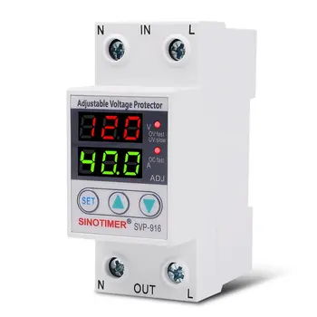 SVP-916 110V 120V Adjust Voltage Relay Control Over Under Voltage Protector Overvoltage and Over Current Protection Din Rail
SVP-916 110V 120V Adjust Voltage Relay Control Over Under Voltage Protector Overvoltage and Over Current Protection Din Rail