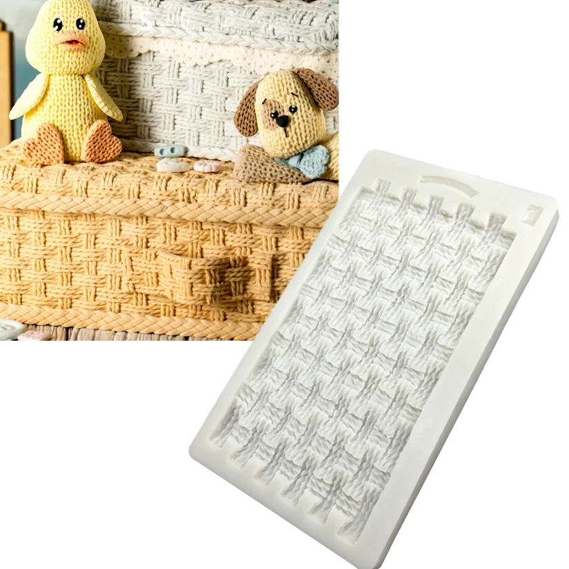 

Knitted Sweater Silicone Mold Sugarcraft Cookie Cupcake Chocolate Baking Mold Fondant Cake Decorating Tools