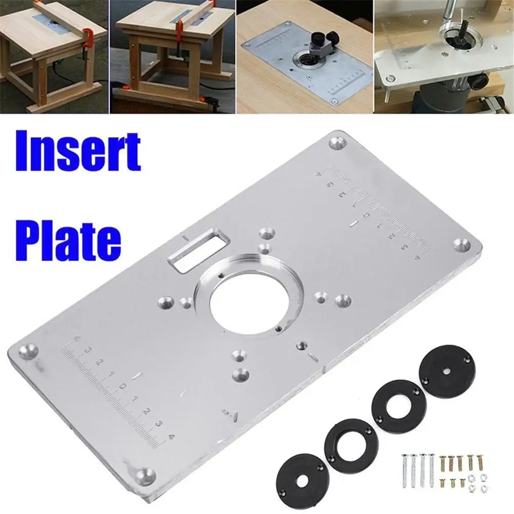 Router Table Plate 700C Aluminum Router Table Insert Plate + 4 Rings Screws For Woodworking Benches, 235mm X 120mm X 8mm
Router Table Plate 700C Aluminum Router Table Insert Plate + 4 Rings Screws For Woodworking Benches, 235mm X 120mm X 8mm