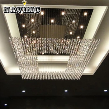 Modern Luxury Square Crystal Stainless Steel Chandelier for Conference Room Hotel Lobby
Modern Luxury Square Crystal Stainless Steel Chandelier for Conference Room Hotel Lobby