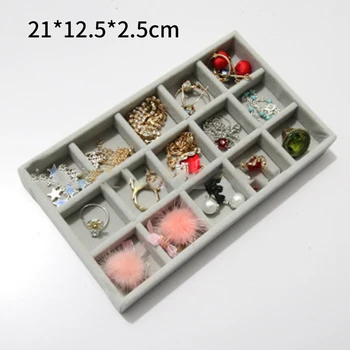 DIY Jewelry Box Beads Earrings Display Storage Tray Box Ring Plate/ 15 Grid Plate Storing Resilience Flocking 8.26*4.84*0.98in
DIY Jewelry Box Beads Earrings Display Storage Tray Box Ring Plate/ 15 Grid Plate Storing Resilience Flocking 8.26*4.84*0.98in