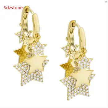 2019 Rushed Brincos Crystal Star Earings Delicate Cute Cz Tiny Mini Minimalist Girl Women Gold Dangle Cz Star Earring
2019 Rushed Brincos Crystal Star Earings Delicate Cute Cz Tiny Mini Minimalist Girl Women Gold Dangle Cz Star Earring